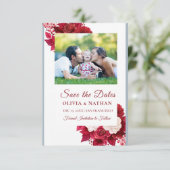 Minimal Elegant Text & Photo Design / Wedding  セーブザデート (スタンド正面)