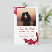 Minimal Elegant Text & Photo Design / Wedding  セーブザデート (スタンド正面)