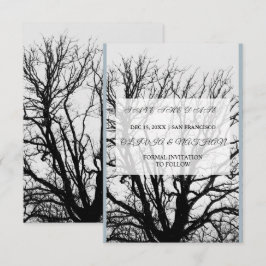 Minimal Elegant Text & Photo Design / Wedding  セーブザデート