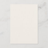 Minimal Elegant Wedding Details Card エンクロージャーカード (裏面)
