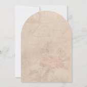 Minimal Elegant Wedding Invitation with Line Art C 招待状 (裏面)