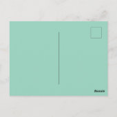Minimal Elegant Wedding RSVP Postcard ポストカード (裏面)