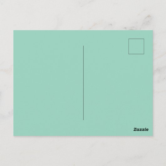 Minimal Elegant Wedding RSVP Postcard ポストカード (裏面)