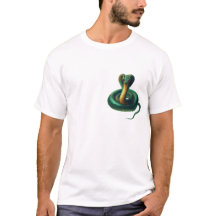 Minimal Emerald Cobra Logo T-Shirt – Subtle Serpen