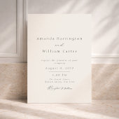 Minimal Estate Wedding Invitation | Elegant Serif  招待状