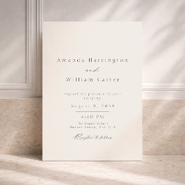 Minimal Estate Wedding Invitation | Elegant Serif  招待状
