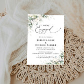 Minimal Eucalyptus Engagement Party Invitation 招待状