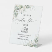 Minimal Eucalyptus Help Us Capture The Love Sign 台座サイン (正面)