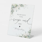 Minimal Eucalyptus Recipe Card Sign 台座サイン (正面)