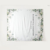 Minimal Eucalyptus Wedding Backdrops タペストリー (正面(横))