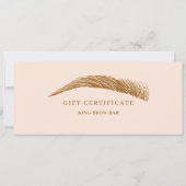 Minimal Eyebrow Logo Gift Certificate (正面)