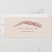 Minimal Eyebrow Logo Gift Certificate (正面)