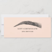 Minimal Eyebrow Logo Gift Certificate (正面)