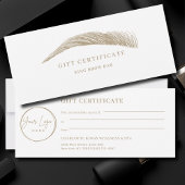 Minimal Eyebrow Logo Gift Certificate