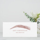 Minimal Eyebrow Logo Gift Certificate (スタンド正面)