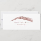 Minimal Eyebrow Logo Gift Certificate (正面)