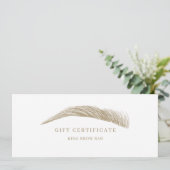 Minimal Eyebrow Logo Gift Certificate (スタンド正面)