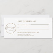 Minimal Eyebrow Logo Gift Certificate (裏面)