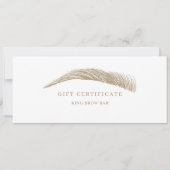 Minimal Eyebrow Logo Gift Certificate (正面)