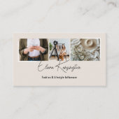 Minimal Fashion Instagram Influencer Photo QR Code 名刺 (正面)