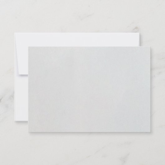 Minimal Faux Blind Deboss Cotton Wedding 出欠カード (裏面)