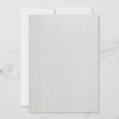 Minimal Faux Blind Deboss Cotton Wedding 招待状 (裏面)