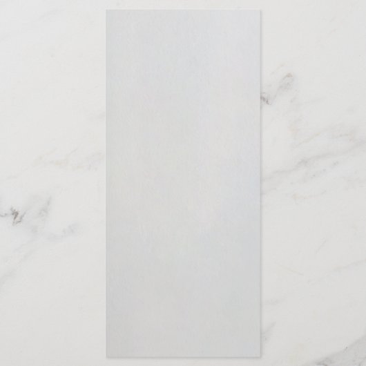 Minimal Faux Blind Deboss Cotton Wedding Flat Menu メニュー (裏面)