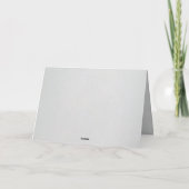 Minimal Faux Blind Deboss Cotton Wedding Folded  サンキューカード (裏面)