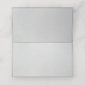 Minimal Faux Blind Deboss Cotton Wedding Place  プレイスカード (内部開封)