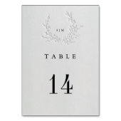 Minimal Faux Blind Deboss Cotton Wedding Table  テーブルナンバー (裏面)