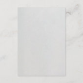 Minimal Faux Blind Deboss Wedding エンクロージャーカード (裏面)