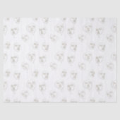 Minimal Female Face Line Pattern (1) 薄葉紙 (正面)