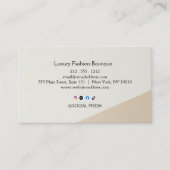 Minimal Fine Clothing Boutique Business Card  名刺 (正面)