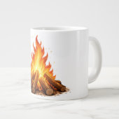 Minimal Fire Illustration  ジャンボコーヒーマグカップ (正面右)