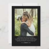 Minimal First Christmas Married Photo Newlyweds シーズンカード (裏面)