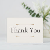 Minimal Flat Thank You Card サンキューカード (スタンド正面)