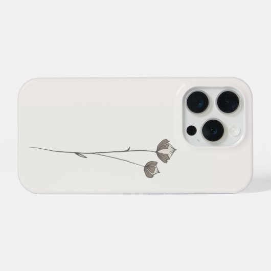 Minimal Flax Phone Case iPhoneケース (裏面横)