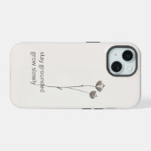 Minimal Flax Phone Case - Stay Grounded iPhone 15ケース (裏面横)