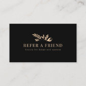 Minimal Floral Black Botanical  紹介カード (正面)