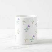 Minimal Floral Coffee White Mug  コーヒーマグカップ (中央)