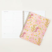 Minimal Floral Doodle Pattern –Pastel Pink pattern プランナー手帳 (ディスプレー)