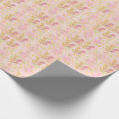 Minimal Floral Doodle Pattern –Pastel Pink pattern ラッピングペーパー (角)