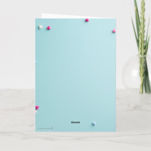 Minimal Floral Greeting Card – With Love Botanical カード (裏面)