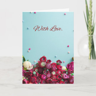Minimal Floral Greeting Card – With Love Botanical カード
