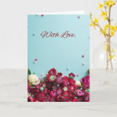 Minimal Floral Greeting Card – With Love Botanical カード (黄色い花)