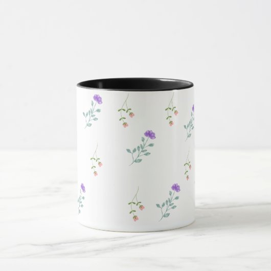 Minimal Floral Pattern Coffee Mug  マグカップ (中央)
