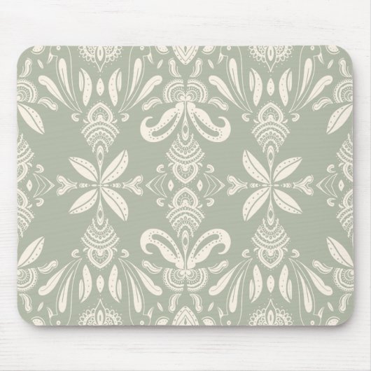 Minimal Floral Pattern Mouse Pad マウスパッド (正面)