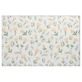 Minimal Floral Print in Yellow & Green ファブリック (ファットクウォーター)