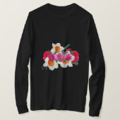 Minimal Flower Line Art | Aesthetic Botanical  Tシャツ (デザイン正面)