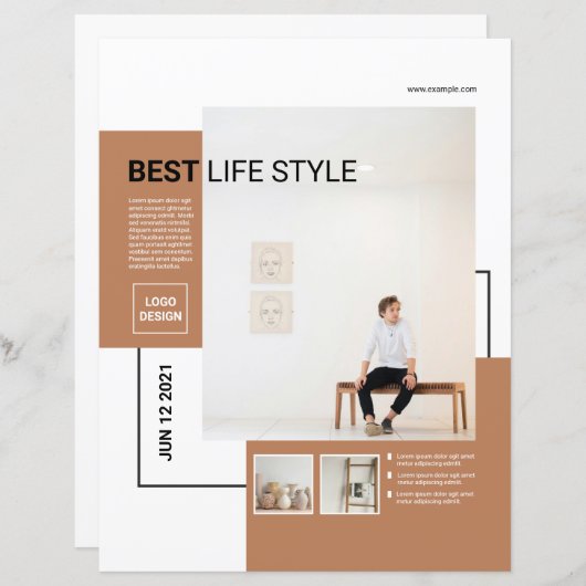 Minimal Flyer Template | Clean & Modern (正面/裏面)